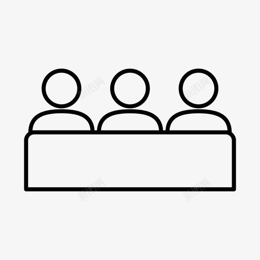 会议协会俱乐部图标svg_新图网 https://ixintu.com 会议 俱乐部 协会 社会 社区 组织
