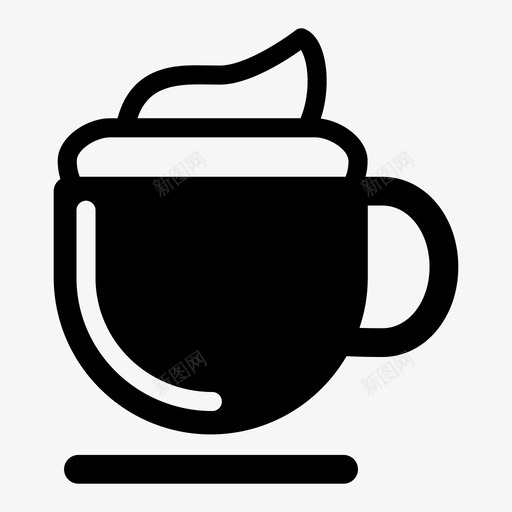 拿铁咖啡因杯子图标svg_新图网 https://ixintu.com 咖啡 咖啡因 拿铁 杯子 饮料