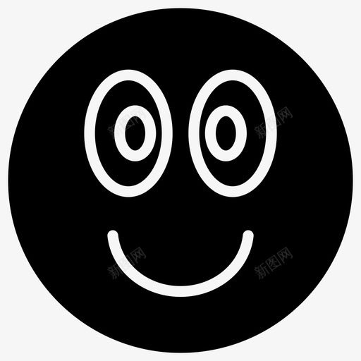 欢快的表情表情符号表情图标svg_新图网 https://ixintu.com 图标 字形 快的 欢快 符号 表情