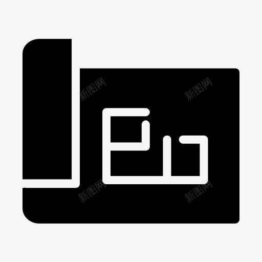 建筑蓝图家图标svg_新图网 https://ixintu.com 建筑 房地产 房子 蓝图 计划