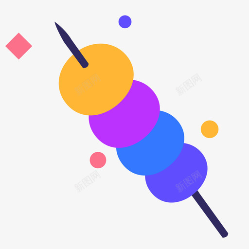 冰糖葫芦svg_新图网 https://ixintu.com 冰糖葫芦