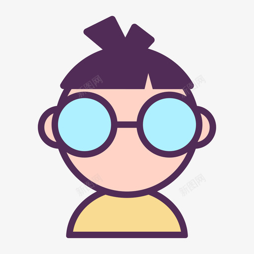 男同学svg_新图网 https://ixintu.com 男同学 填充 线性 扁平 简约 多色 可爱