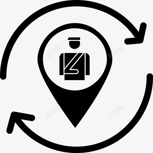 警察地图密码图标svg_新图网 https://ixintu.com 保安 地图 地图密码v6 密码 警察 警察局