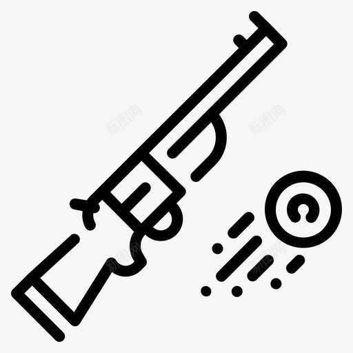 射击运动162直线图标svg_新图网 https://ixintu.com 射击 直线 运动