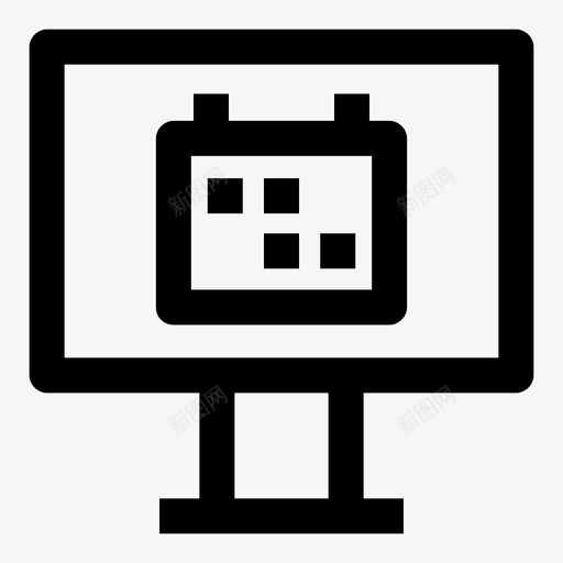 桌面日历日期计划图标svg_新图网 https://ixintu.com 日期 时间表 桌面日历 计划