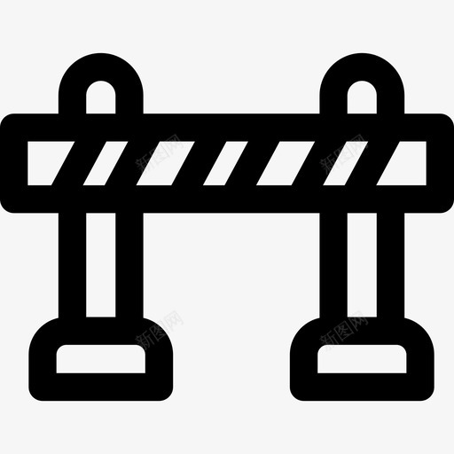 路障驾校10直线图标svg_新图网 https://ixintu.com 直线 路障 驾校