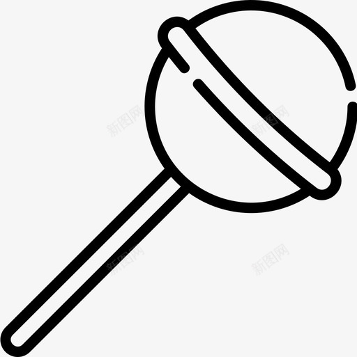 棒棒糖甜点和糖果9线性图标svg_新图网 https://ixintu.com 棒棒糖 甜点 糖果 线性