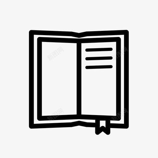 书签书学习打开图标svg_新图网 https://ixintu.com 书签 写作 创建 学习 打开 阅读