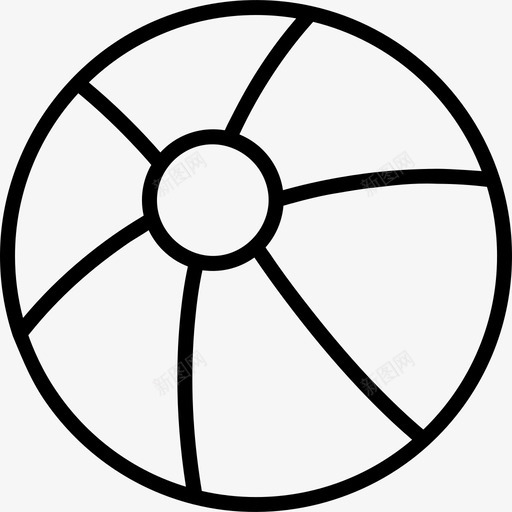 沙滩球运动儿童图标svg_新图网 https://ixintu.com 儿童 娱乐 沙滩球 游戏 球形 运动