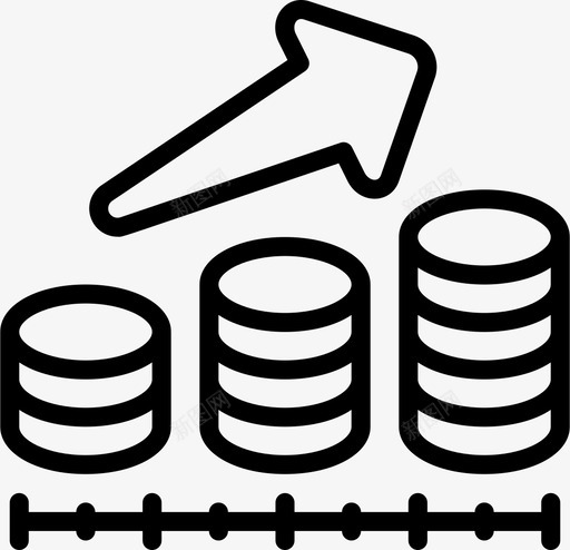 利润金融136线性图标svg_新图网 https://ixintu.com 利润 线性 金融136