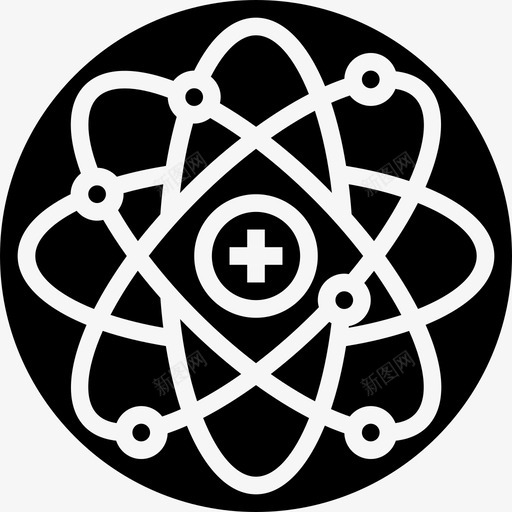 原子生物化学13字形图标svg_新图网 https://ixintu.com 原子 字形 生物化学