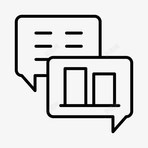 业务分析议程公司图标svg_新图网 https://ixintu.com 业务分析 公司 工作 库存 议程