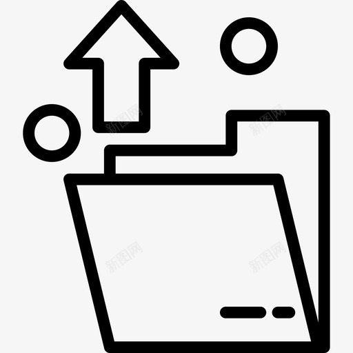 文件夹博客9线性图标svg_新图网 https://ixintu.com 博客 文件夹 线性