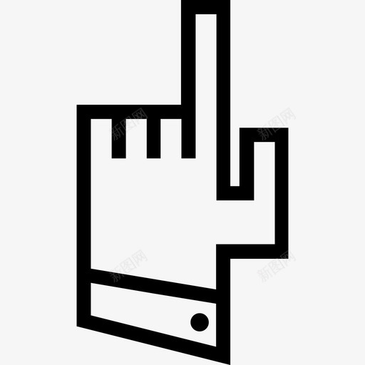 手光标手指图标svg_新图网 https://ixintu.com 光标 手指