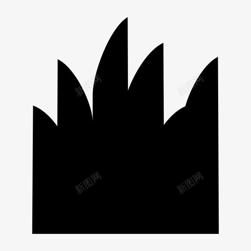 草花花园图标svg_新图网 https://ixintu.com 绿色 自然 花 花园 草 草坪