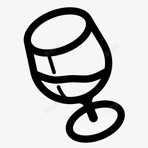 红酒杯svg_新图网 https://ixintu.com 红酒杯