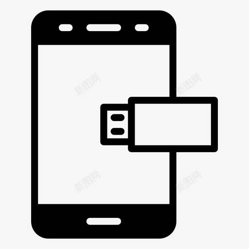 手机U盘闪存内存图标svg_新图网 https://ixintu.com 内存 图标 填充 手机 技术 闪存