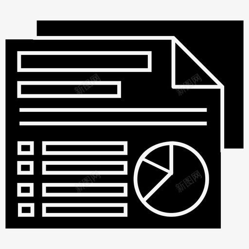 业务文档业务报告市场调研图标svg_新图网 https://ixintu.com 业务 字形 市场调研 报告 文档 案例 白皮书 研究 统计报表 饼图