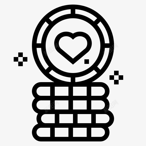 扑克筹码乐透直系图标svg_新图网 https://ixintu.com 乐透 扑克 直系 筹码
