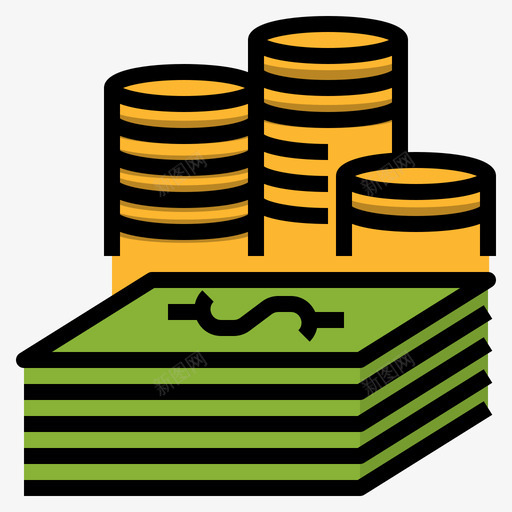 金钱赌博赌博3线颜色图标svg_新图网 https://ixintu.com 赌博 金钱 颜色
