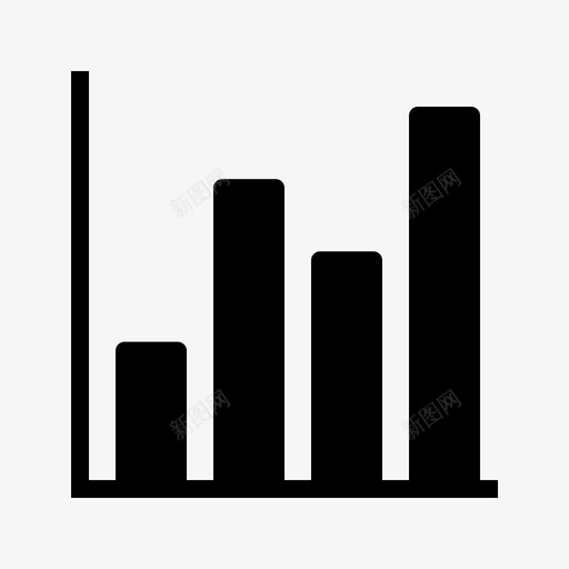 柱状图比较图波动图图标svg_新图网 https://ixintu.com 字形图和图表 柱状图 比较图 波动图