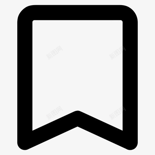 书签重要标签图标svg_新图网 https://ixintu.com 书签 保存 功能区 标签 电子商务 重要
