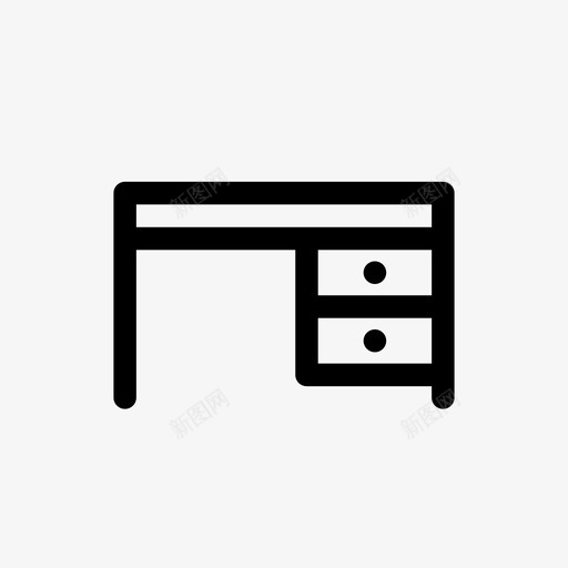 工作台家图标svg_新图网 https://ixintu.com 东西 室内 家 家里的东西 工作台 房子 设计