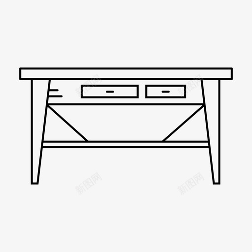 桌子餐厅家具图标svg_新图网 https://ixintu.com 克斯 客厅 家具 桌子 苏佩莱 餐厅