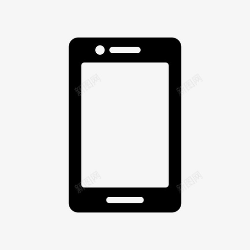 移动电话手机通信图标svg_新图网 https://ixintu.com 手机 智能手机 移动电话 移动电话智能手机字形 通信
