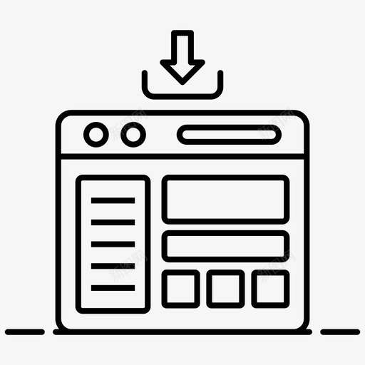 web内容ui用户界面图标svg_新图网 https://ixintu.com ui web 内容 向量 图标 布局 用户界面 界面 设计开发