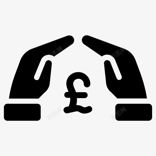 英镑资本收益图标svg_新图网 https://ixintu.com 储蓄 利润 收益 英镑 资本 金钱