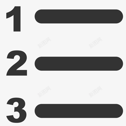有序列表svg_新图网 https://ixintu.com 有序列表