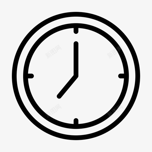 时钟约会日程图标svg_新图网 https://ixintu.com 教育 日程 时钟 时间 约会