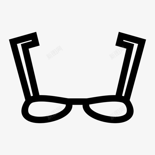 眼镜视力光学图标svg_新图网 https://ixintu.com 光学 眼镜 视力 视觉