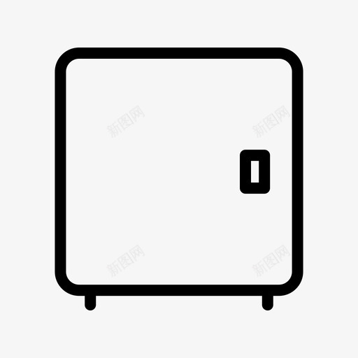 保险箱锁箱办公室图标svg_新图网 https://ixintu.com 保险箱 办公室 锁箱