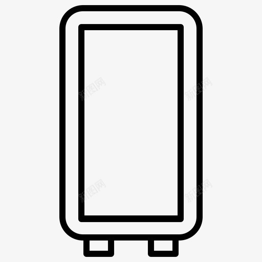 后视镜内饰1线性图标svg_新图网 https://ixintu.com 内饰 后视镜 线性