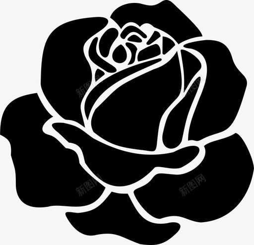 玫瑰美人观赏植物图标svg_新图网 https://ixintu.com 玫瑰 玫瑰花 白玫瑰 红玫瑰 美人 观赏植物