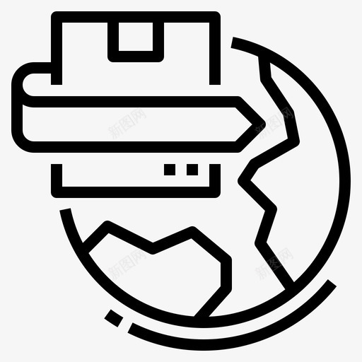 进口商务出口图标svg_新图网 https://ixintu.com 产品 全球业务 出口 商务 管理 进口
