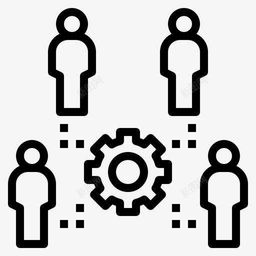 相互依赖责任组织图标svg_新图网 https://ixintu.com 员工 团队合作 相互依赖 社会技术体系 组织 责任