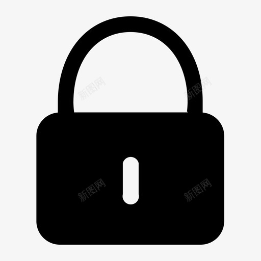 挂锁钥匙钥匙孔图标svg_新图网 https://ixintu.com 安全 挂锁 移动 网络 设备 钥匙 钥匙孔