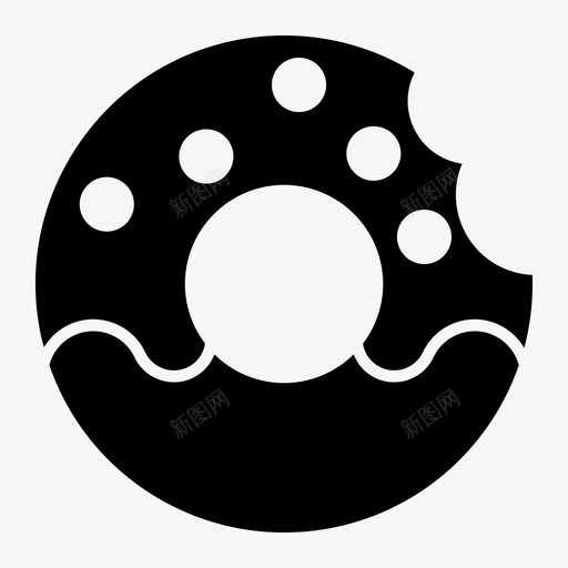 甜甜圈圈咖啡休息时间图标svg_新图网 https://ixintu.com 休息 咖啡 时间 甜甜圈 食物