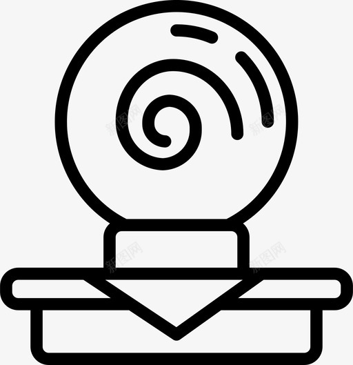通灵水晶球娱乐图标svg_新图网 https://ixintu.com 娱乐 娱乐2大纲 水晶球 通灵