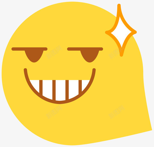 坏笑svg_新图网 https://ixintu.com 坏笑 填充 扁平 手绘 可爱 圆润
