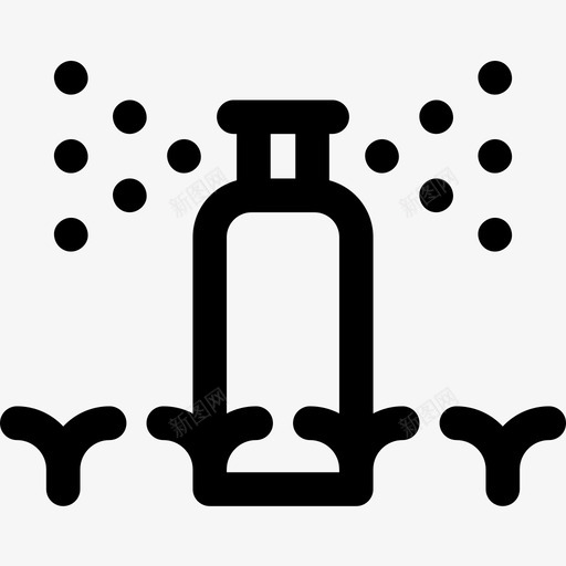 洒水农业26线性图标svg_新图网 https://ixintu.com 农业 洒水 线性
