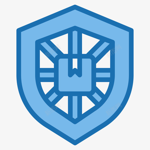 护罩装运10蓝色图标svg_新图网 https://ixintu.com 护罩 蓝色 装运