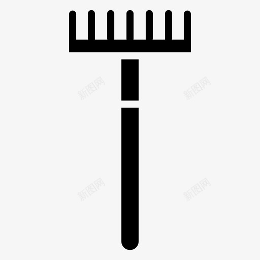 耙子耕作4固体图标svg_新图网 https://ixintu.com 固体 耕作 耙子