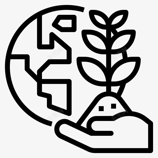 生态学全球变暖13线性图标svg_新图网 https://ixintu.com 全球 变暖 生态学 线性