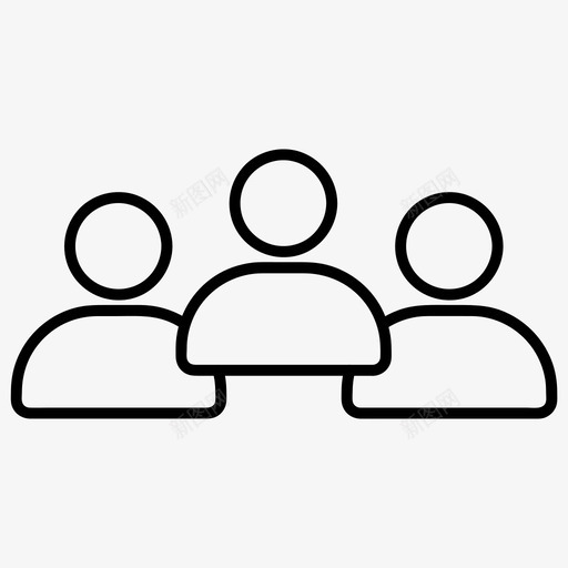 组员工成员图标svg_新图网 https://ixintu.com 人员 员工 团队 成员