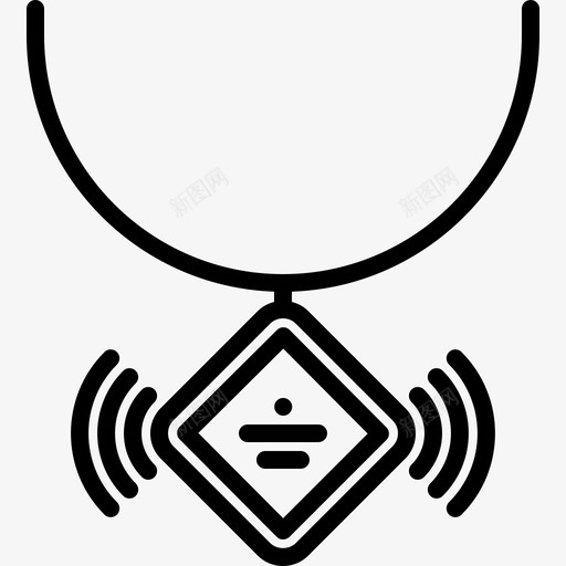 项链小玩意13线状图标svg_新图网 https://ixintu.com 小玩意 线状 项链