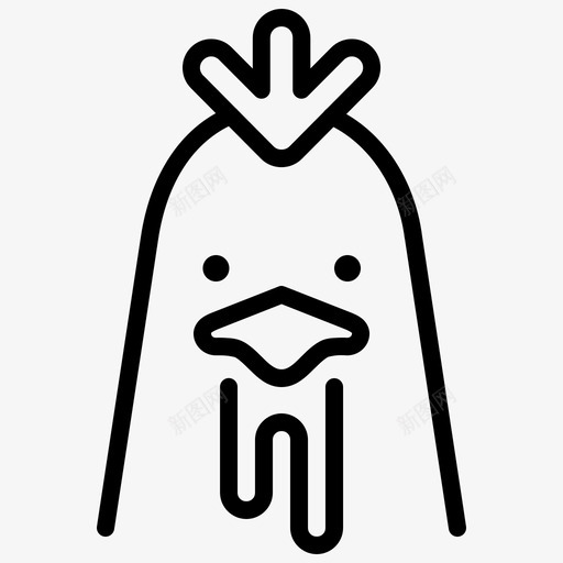 鸡鸟中国图标svg_新图网 https://ixintu.com 中国 农场 十二生肖 生肖